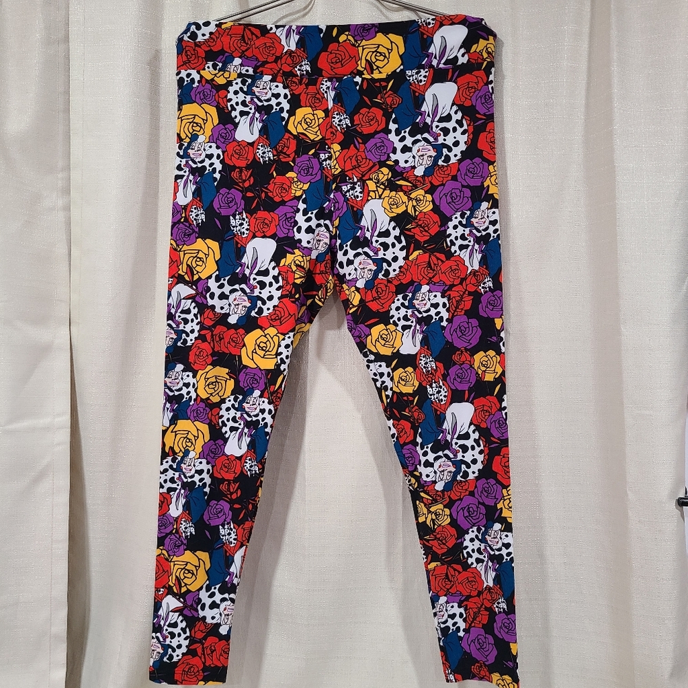LuLaRoe Cruella Deville leggings 101 Dalmatians villain leggings TC2 18+